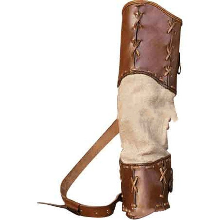 Discover the Warrior Hand Woven PU Skin Spliced Quiver